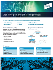 Global Program and ETF Trading Flyer Cover